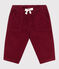 Baby-Hose aus einfarbigem Fein-Cord AMARANTE
