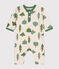 Langer Baby-Overall aus Molton beige MONTELIMAR/weiss MULTICO