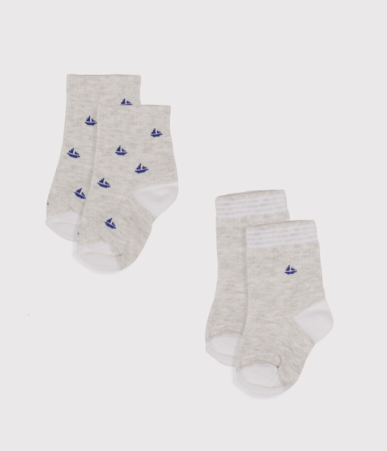 Set mit 2 Paar Baby-Socken vielfarbig