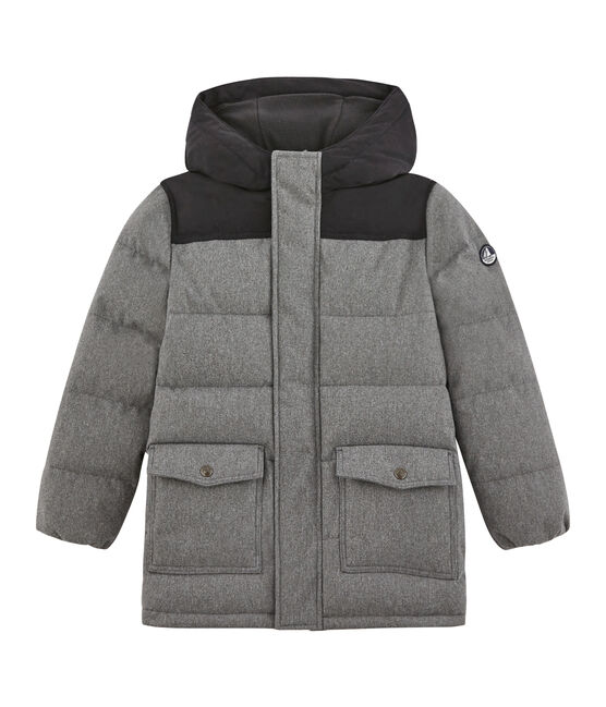 Jungen Daunenjacke aus wasserabweisendem Flanell grau SUBWAY CHINE