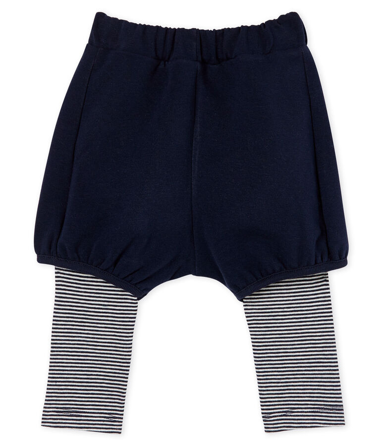 Baby-Legging mit Short f&uuml;r M&auml;dchen blau SMOKING/weiss MARSHMALLOW