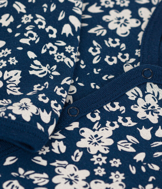 Strampler aus Baumwolle mit Blumenmuster INCOGNITO/ MARSHMALLOW