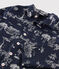 Kinderyjama aus Baumwolle mit Paris-Motiv für Jungen blau MEDIEVAL/weiss ECUME