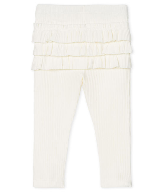 Baby-Legging mit Volants Mädchen weiss MARSHMALLOW CN
