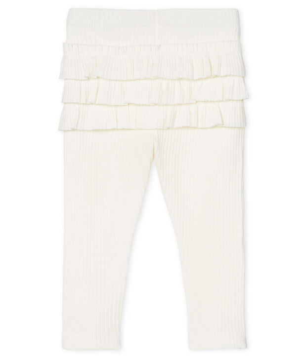 Baby-Legging mit Volants M&auml;dchen weiss
