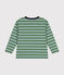 Langärmeliges Kinder-T-Shirt aus feinem Jersey für Jungen grün PALMERAIE/ PAUL