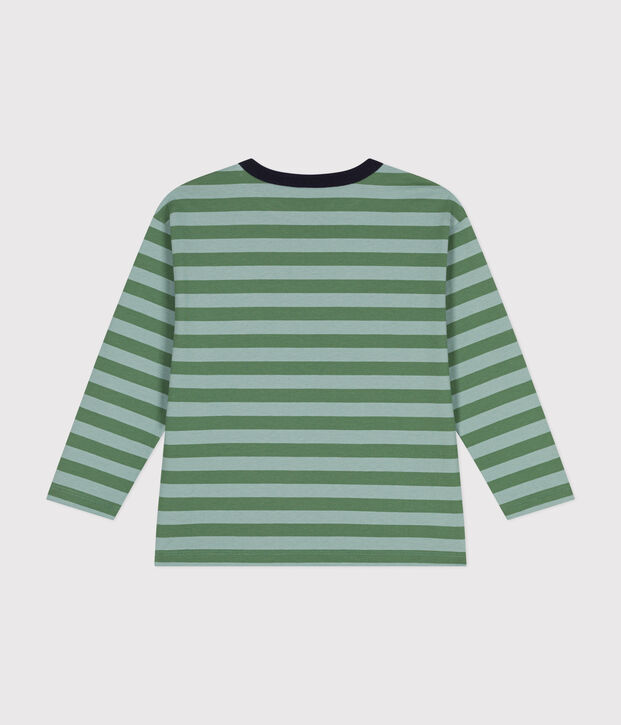 Lang&auml;rmeliges Kinder-T-Shirt aus feinem Jersey f&uuml;r Jungen gr&uuml;n/gr&uuml;n