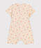 Kurzer Baby-Overall aus leichtem Jersey weiss AVALANCHE/ MULTICO