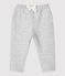 Baby-Hose aus Bio-Molton. grau BELUGA CHINE