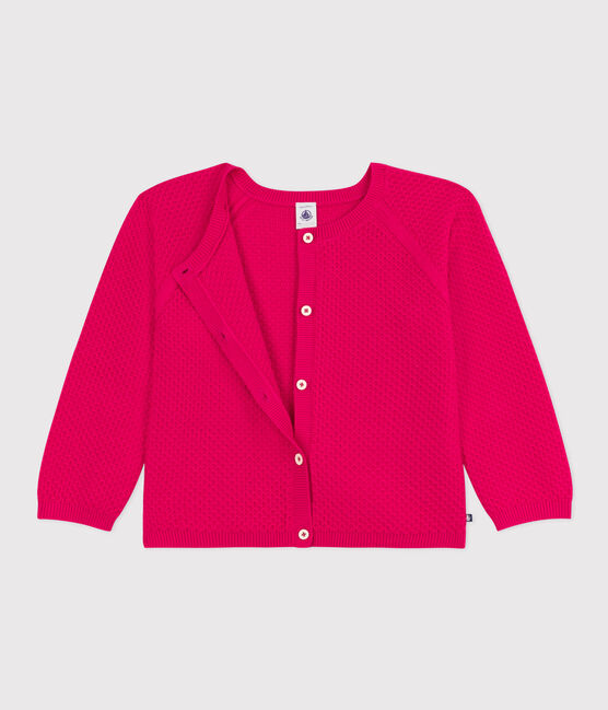 Kinder-Cardigan aus Baumwolle für Mädchen rosa DELHI