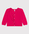 Kinder-Cardigan aus Baumwolle für Mädchen rosa DELHI