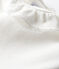Kurzärmeliger Baby-Body mit Halskrause weiss MARSHMALLOW