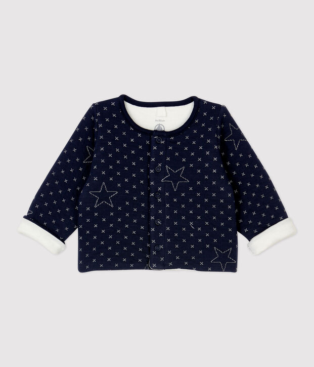 Baby-Cardigan aus gesteppter Bio-Baumwolle mit Sternenmotiven SMOKING