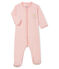 Baby-Strampler aus Rippstrick für Mädchen rosa CHARME/weiss MARSHMALLOW