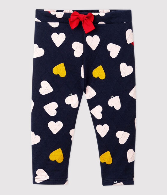Gesteppte Baby-Hose blau SMOKING/weiss MULTICO