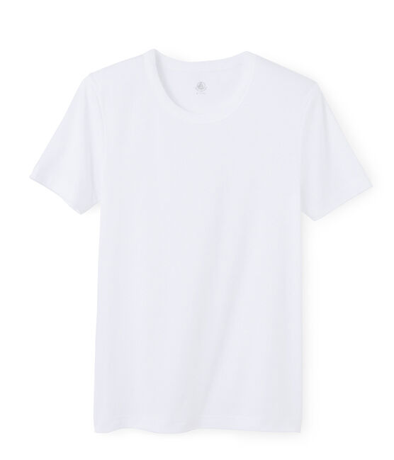 Kurzärmeliges t-shirt rundhalsausschnitt herren weiss ECUME