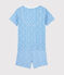 Kinder-Kurzpyjama aus Baumwolle mit Bananenmotiv blau EDNA/weiss MARSHMALLOW