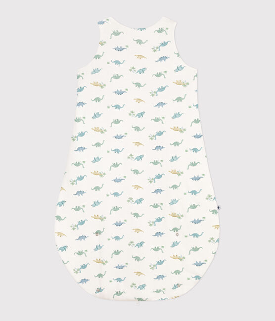 Babyschlafsack aus Baumwolle mit Dinos TOG-Wert 2  weiss MARSHMALLOW/weiss MULTICO