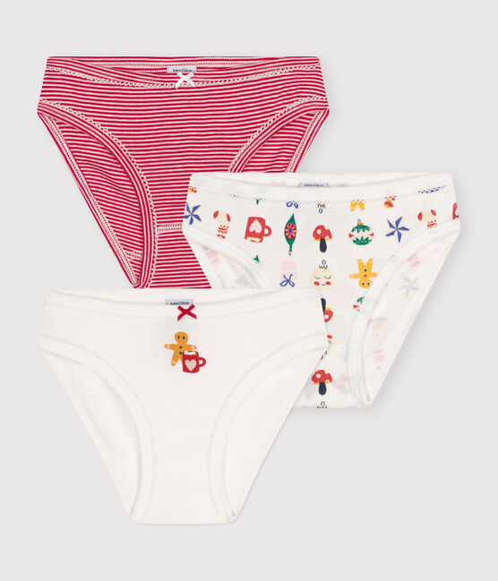 3er-Set Kinder-Slips aus Baumwolle mit Weihnachtsmotiv variante 1