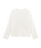 T-Shirt mit Siebdruck für Mädchen weiss MARSHMALLOW