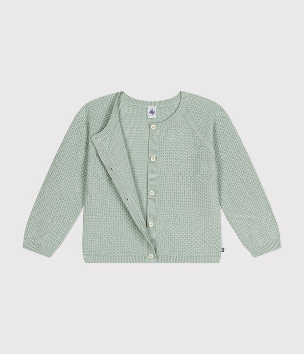 Cardigan aus Baumwolle Kinder/M&auml;dchen gr&uuml;n