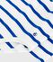 Baby-Body mit Polokragen aus gestreifter Baumwolle  blau MILK/ OLYMPIC