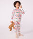Kinder-Pyjama aus Molton mit Weihnachts-Motiv
