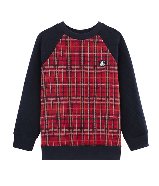 Sweatshirt für Jungen rot TERKUIT/blau SMOKING/ BELUGA