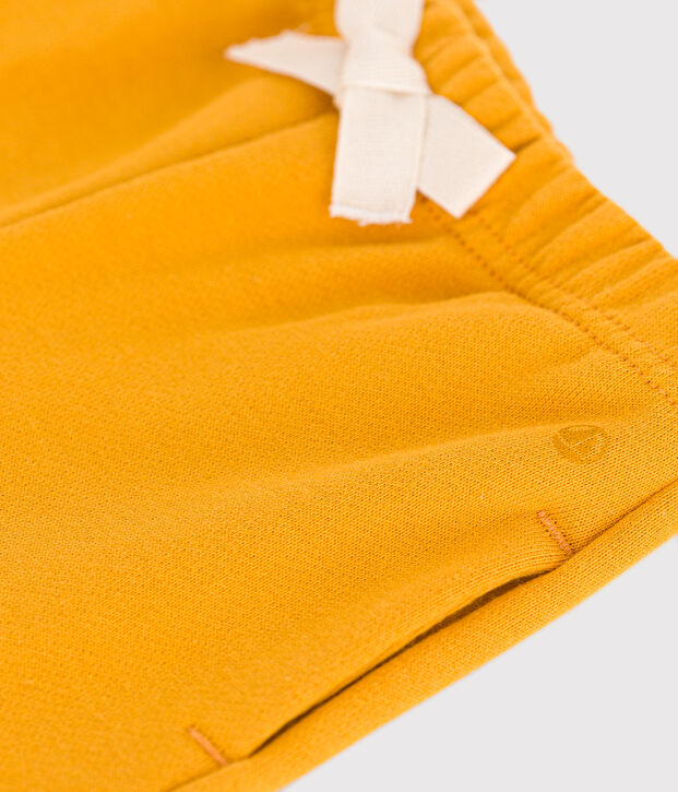 Baby-Hose aus Molton gelb