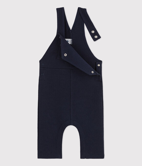 Lange Baby-Latzhose aus dickem Jersey blau SMOKING