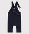 Lange Baby-Latzhose aus dickem Jersey blau SMOKING