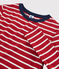 Damen-T-Shirt mit Rundhalsausschnitt rot TERKUIT/weiss MARSHMALLOW