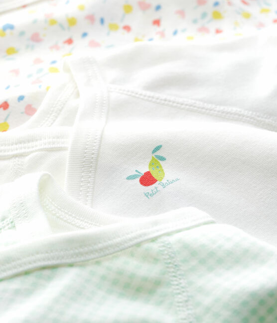 3er-Set kurzärmelige Baby-Bodys aus Bio-Baumwolle im Kimono-Schnitt variante 1