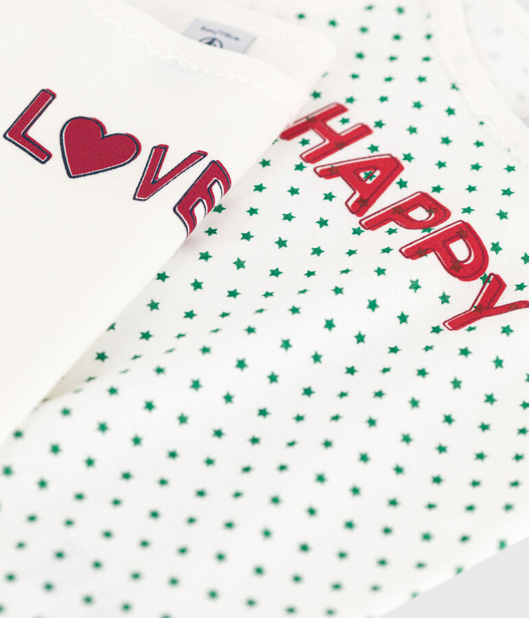 2er-Set Spaghetti-Tops aus Baumwolle f&uuml;r M&auml;dchen variante 1