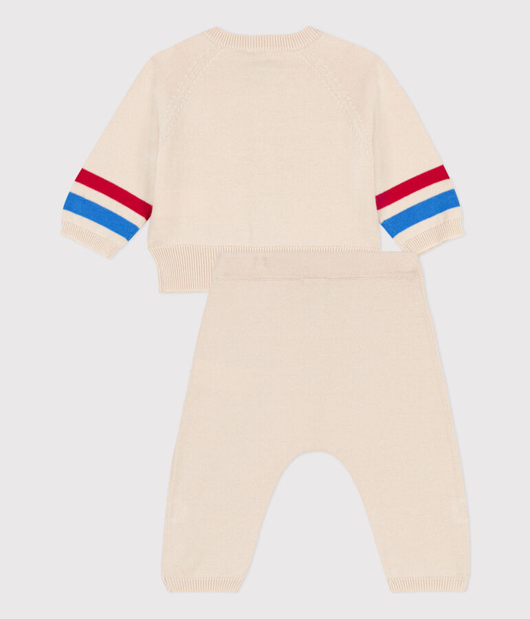 Strickset f&uuml;r Babys naturfarben/vielfarbig
