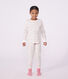 Kinder-Pyjama aus Molton mit Blumenmotiv