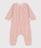 Baby-Set aus bedrucktem Doppeljersey rosa SALINE/weiss MULTICO