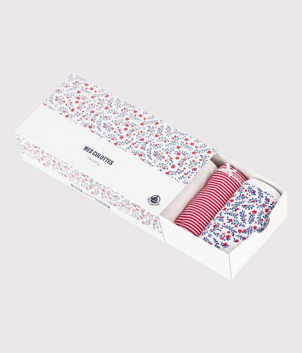 5er-Set Slips aus Baumwolle und Elastan mit Parismotiv f&uuml;r M&auml;dchen vielfarbig