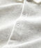 Baby-Strampler aus Bio-Baumwolle grau BELUGA CHINE