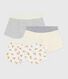 Set Kinder-Boxershorts aus Baumwolle mit überzogenem Bund und Leoparden-Motiv