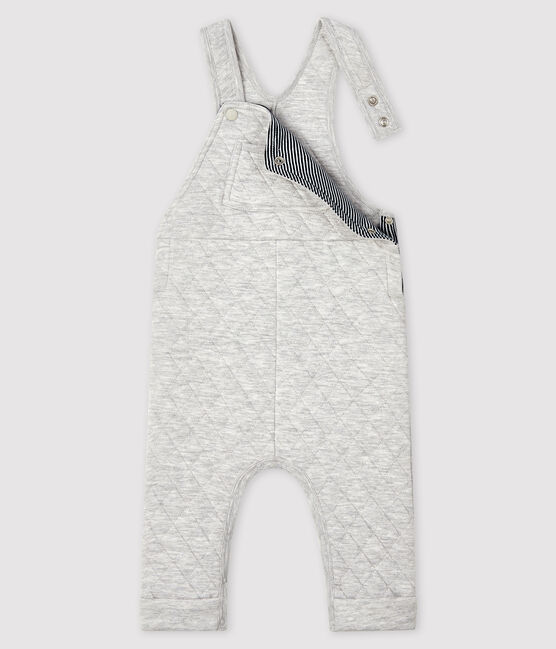 Lange Baby-Latzhose für Jungen grau BELUGA CHINE