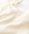 Damen-Tanktop aus Wolle und Baumwolle weiss MARSHMALLOW