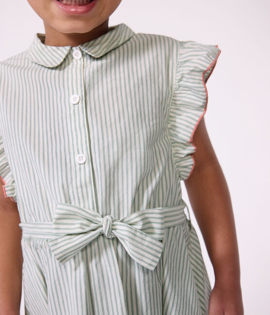 Ärmelloses Kinder-Kleid aus Baumwolle mit Streifen PAUL/ ECUME