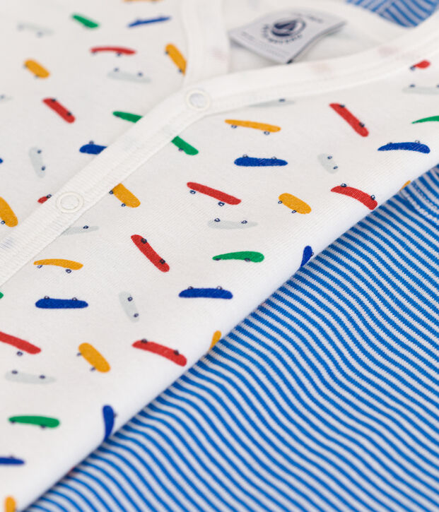 Kurze Baby-Overalls aus Baumwolle im 2er-Set vielfarbig