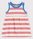 Ärmelloses Babykleid aus gestreiftem Jersey