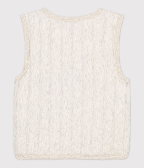 Kinder-Weste aus Doppeljersey beige MONTELIMAR CHINE