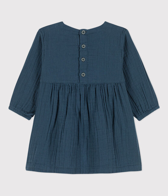 Langärmeliges Babykleid aus Musselin DUCKY