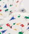 Baby-Strampler aus Baumwolle mit Paris-Printmotiv weiss MARSHMALLOW/weiss MULTICO