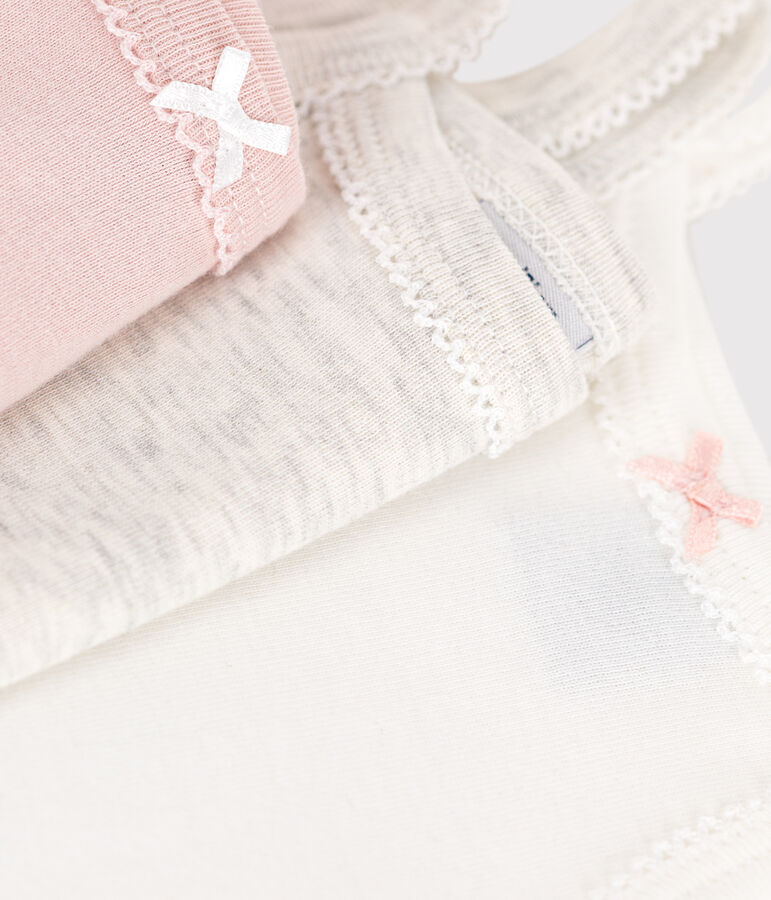 3er-Set Baby-Tr&auml;gerbodys aus einfarbiger Baumwolle variante 1