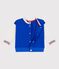 Baby College-Jacke aus Baumwolle im Colorblock blau PERSE/ MILK